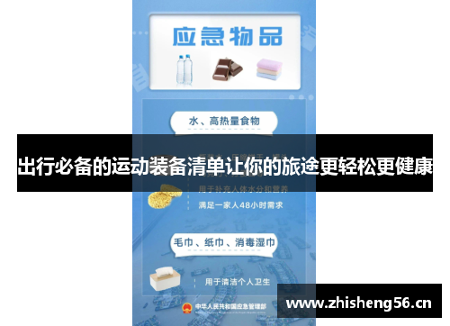 出行必备的运动装备清单让你的旅途更轻松更健康